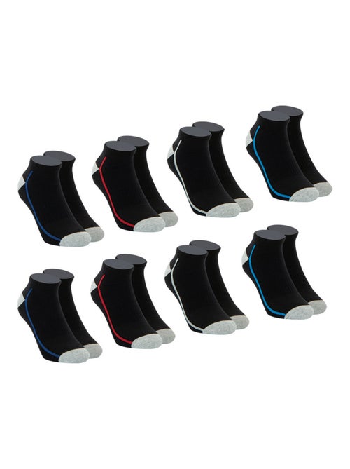 Lot de 8 paires de chaussettes de sport courtes Endurance 24H Athena - Kiabi