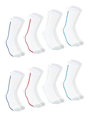 Lot de 8 paires de chaussettes de sport mi-hautes Athena