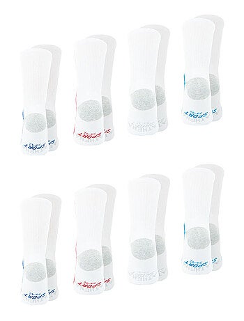 Lot de 8 paires de chaussettes de sport mi-hautes Athena