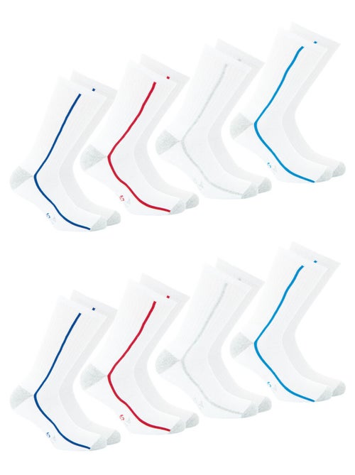 Lot de 8 paires de chaussettes de sport mi-hautes Athena - Kiabi