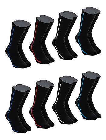 Lot de 8 paires de chaussettes de sport mi-hautes Athena
