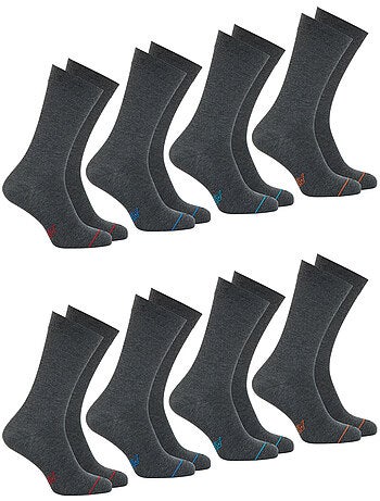 Lot de 8 paires de chaussettes mi-hautes homme Ecopack Athena