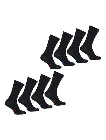 Lot de 8 paires de chaussettes mi-hautes homme Ecopack Athena