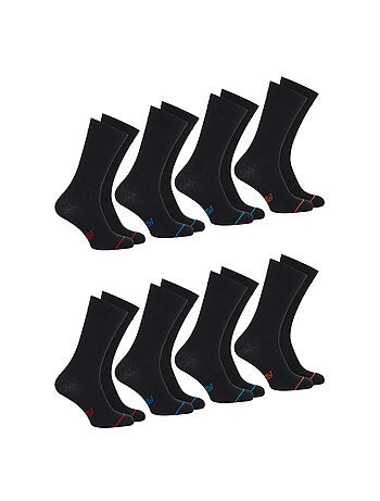 Lot de 8 paires de chaussettes mi-hautes homme Ecopack Athena
