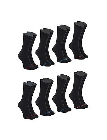 Lot de 8 paires de chaussettes mi-hautes homme Ecopack Athena
