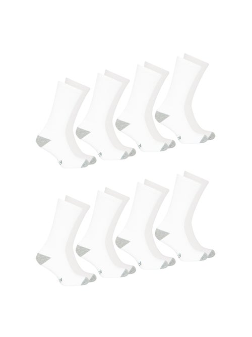 Lot de 8 paires de chaussettes mi-hautes homme Ecopack Sport Athena - Kiabi