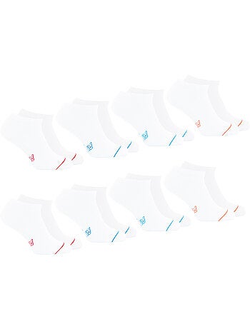 Lot de 8 paires de socquettes low cut Ecopack Athena
