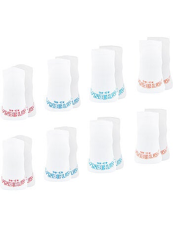 Lot de 8 paires de socquettes low cut Ecopack Athena