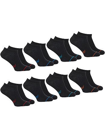 Lot de 8 paires de socquettes low cut Ecopack Athena