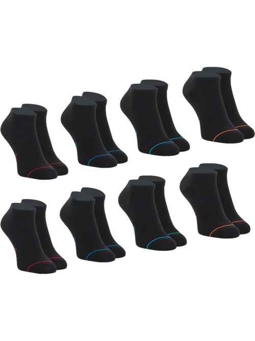 Lot de 8 paires de socquettes low cut Ecopack Athena - Kiabi
