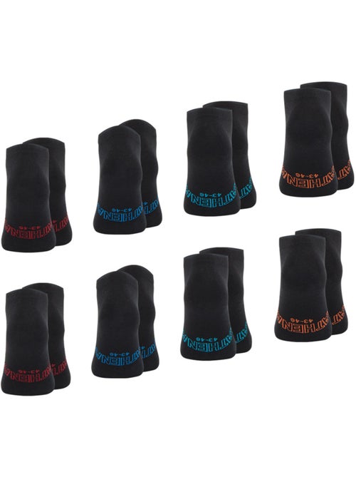 Lot de 8 paires de socquettes low cut Ecopack Athena - Kiabi