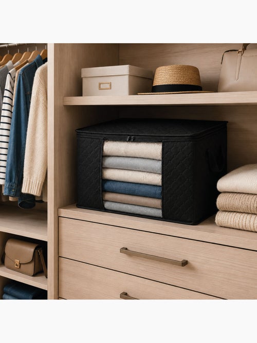 Lot de 8 sacs de rangement pliable pour vêtements, linge de maison avec poignées - vivezen - Kiabi Lot de 8 sacs de rangement pliable pour vêtements, linge de maison avec poignées - vivezen - Kiabi
