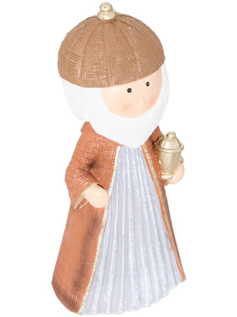 Lot de 8 santons tumma en résine h. 12 cm Multicolore - Kiabi