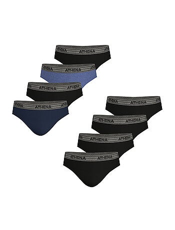 Lot de 8 slips homme Ecopack Basic Coton Athena