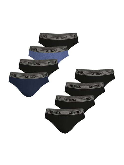 Lot de 8 slips homme Ecopack Basic Coton Athena - Kiabi