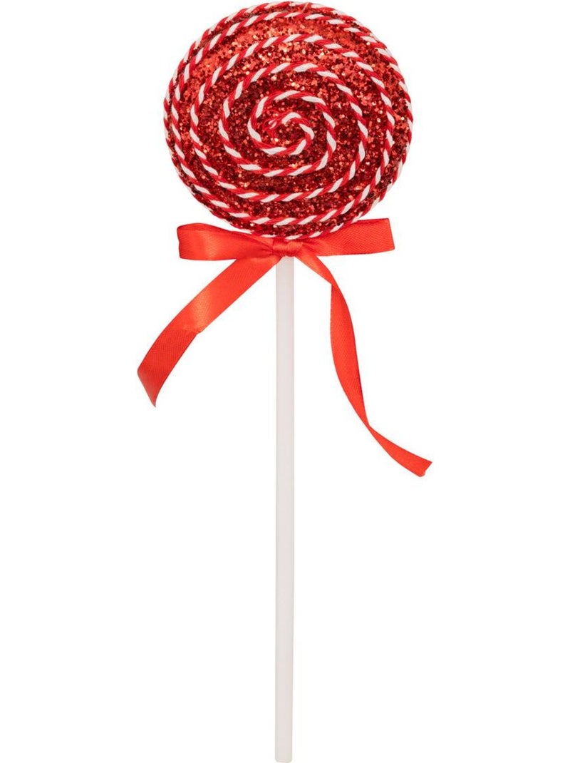 Lot de 8 sujets bonbon polystyrène hmax 30 cm rouge et blanc Multicolore - Kiabi