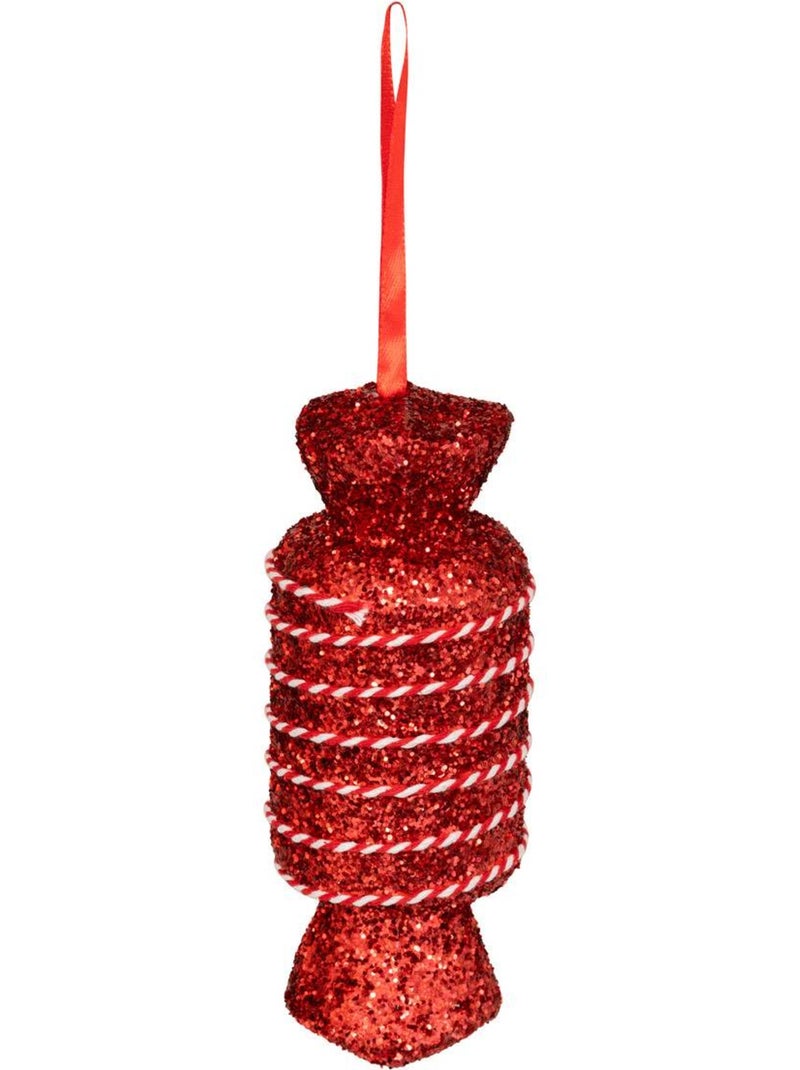 Lot de 8 sujets bonbon polystyrène hmax 30 cm rouge et blanc Multicolore - Kiabi