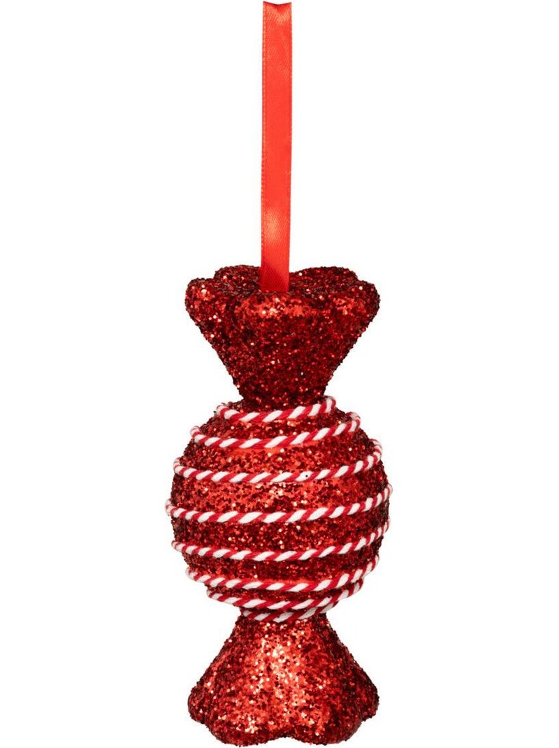 Lot de 8 sujets bonbon polystyrène hmax 40 cm rouge et blanc Multicolore - Kiabi