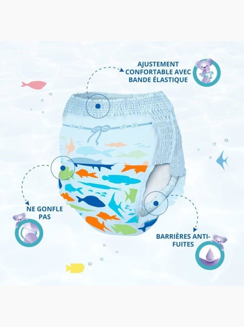 Lot de 80 couches-culottes de bain jetables taille l (14+ kg) - magics - Kiabi Lot de 80 couches-culottes de bain jetables taille l (14+ kg) - magics - Kiabi