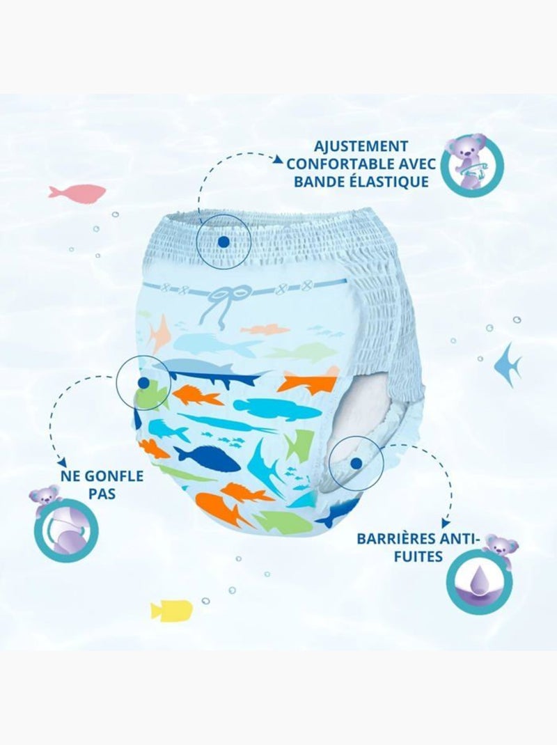Lot de 88 couches-culottes de bain jetables taille m (9-15 kg) - magics N/A - Kiabi