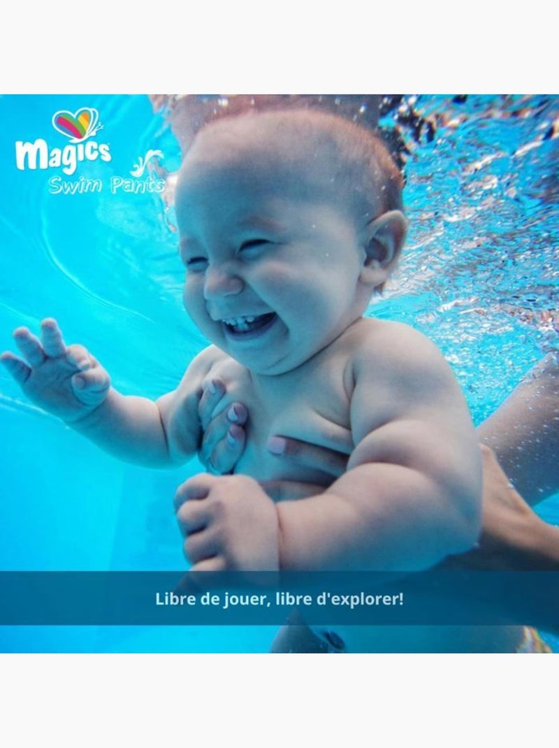 Lot de 88 couches-culottes de bain jetables taille m (9-15 kg) - magics N/A - Kiabi