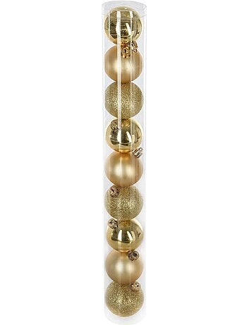 Lot de 9 boules de noël d.6 cm