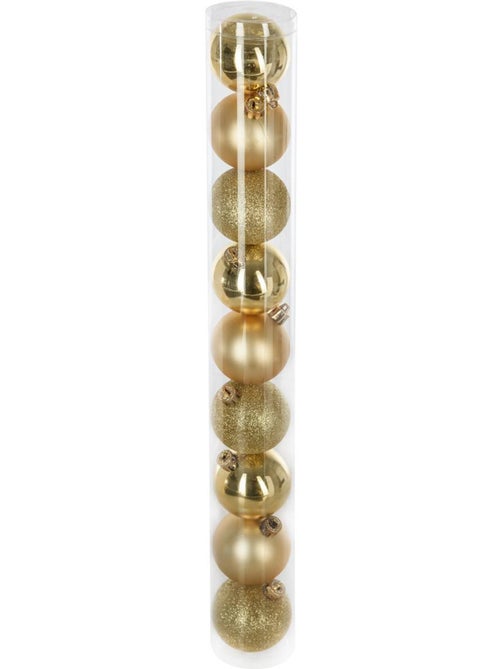 Lot de 9 boules de noël d.6 cm - Kiabi Lot de 9 boules de noël d.6 cm - Kiabi