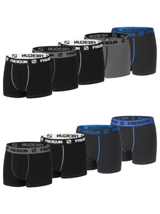 Lot de 9 Boxers coton homme E1 Freegun