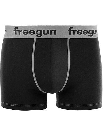 Lot de 9 boxers garçon en coton uni freegun