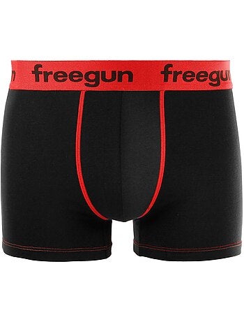 Lot de 9 boxers garçon en coton uni freegun