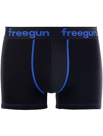 Lot de 9 boxers garçon en coton uni freegun