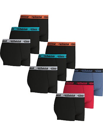 Lot de 9 boxers garçon Trio Choc Ecopack Athena