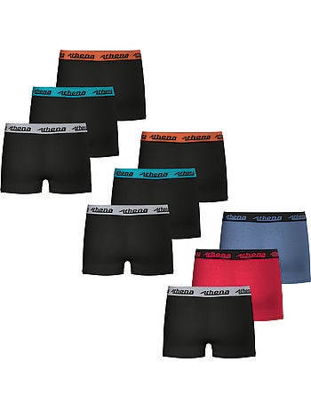 Lot de 9 boxers garçon Trio Choc Ecopack Athena