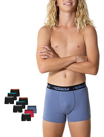 Lot de 9 boxers garçon Trio Choc Ecopack Athena