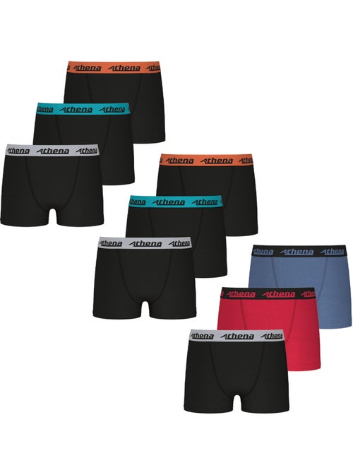 Lot de 9 boxers garçon Trio choc Athena - Kiabi
