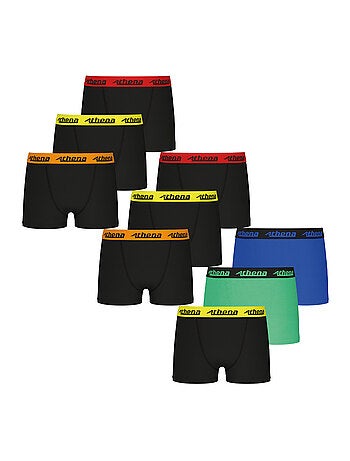 Lot de 9 boxers garçon Trio Choc Ecopack Athena