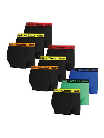 Lot de 9 boxers garçon Trio Choc Ecopack Athena