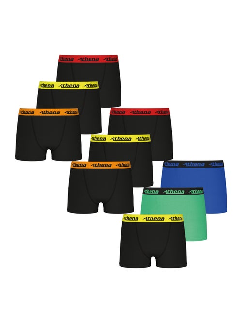 Lot de 9 boxers garçon Trio Choc Ecopack Athena - Kiabi