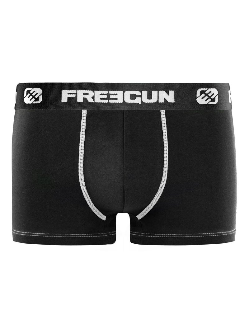 Lot de 9 Boxers homme en coton Freegun Noir - Kiabi