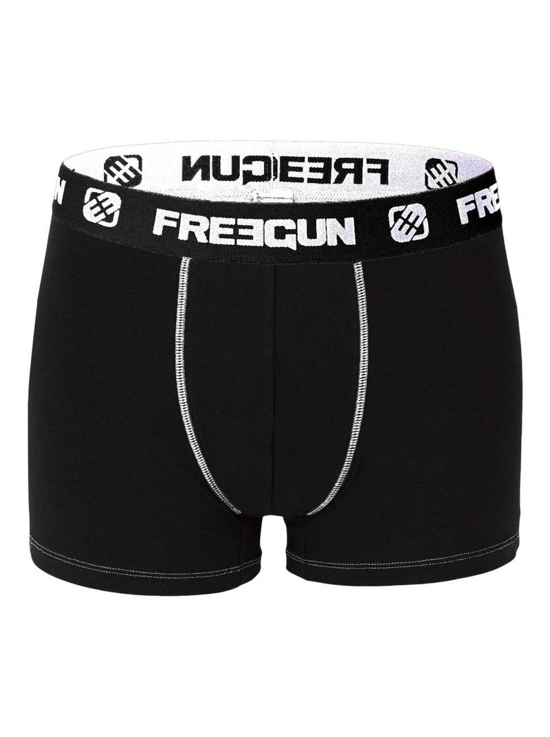 Lot de 9 Boxers homme en coton Freegun Noir - Kiabi