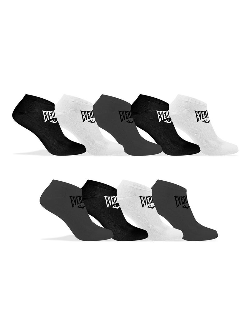 Lot de 9 Paires de Chaussettes Socquettes assorties Everlast Noir - Kiabi