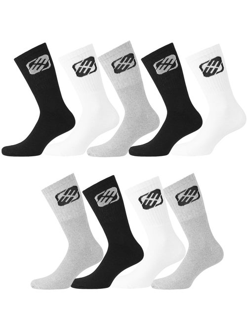 Lot de 9 Paires de Chaussettes Tennis homme assorties Freegun - Kiabi