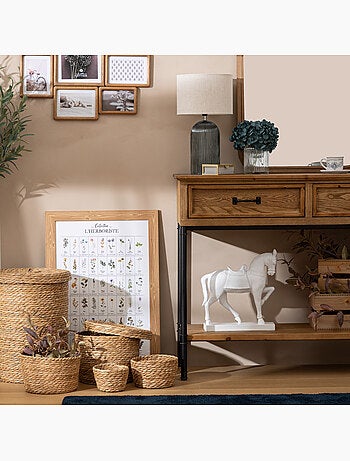 Lot de 9 paniers ronds LITTLE COTTAGE