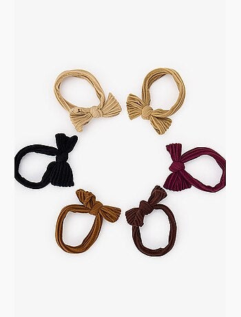 Lot de barrettes à nœud penti