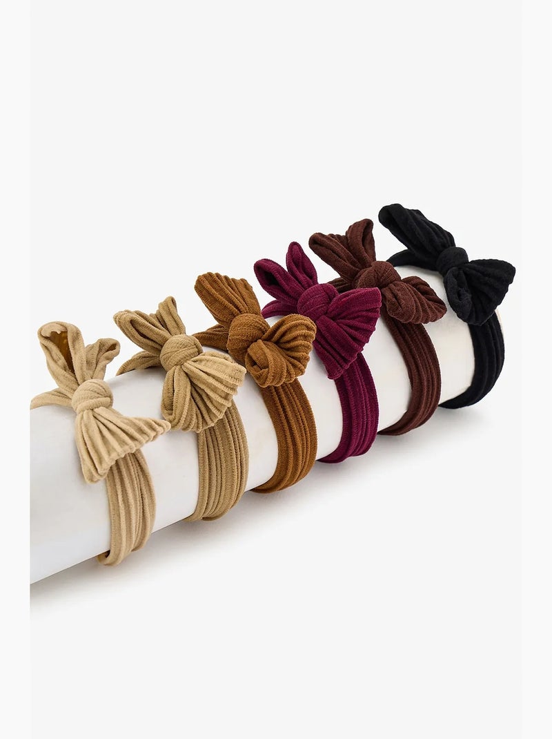 Lot de barrettes à nœud penti Noir - Kiabi