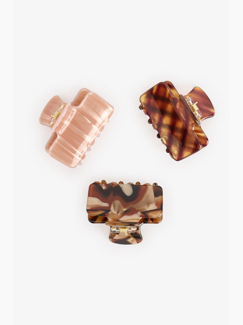 Lot de barrettes lorenzo penti Camel - Kiabi