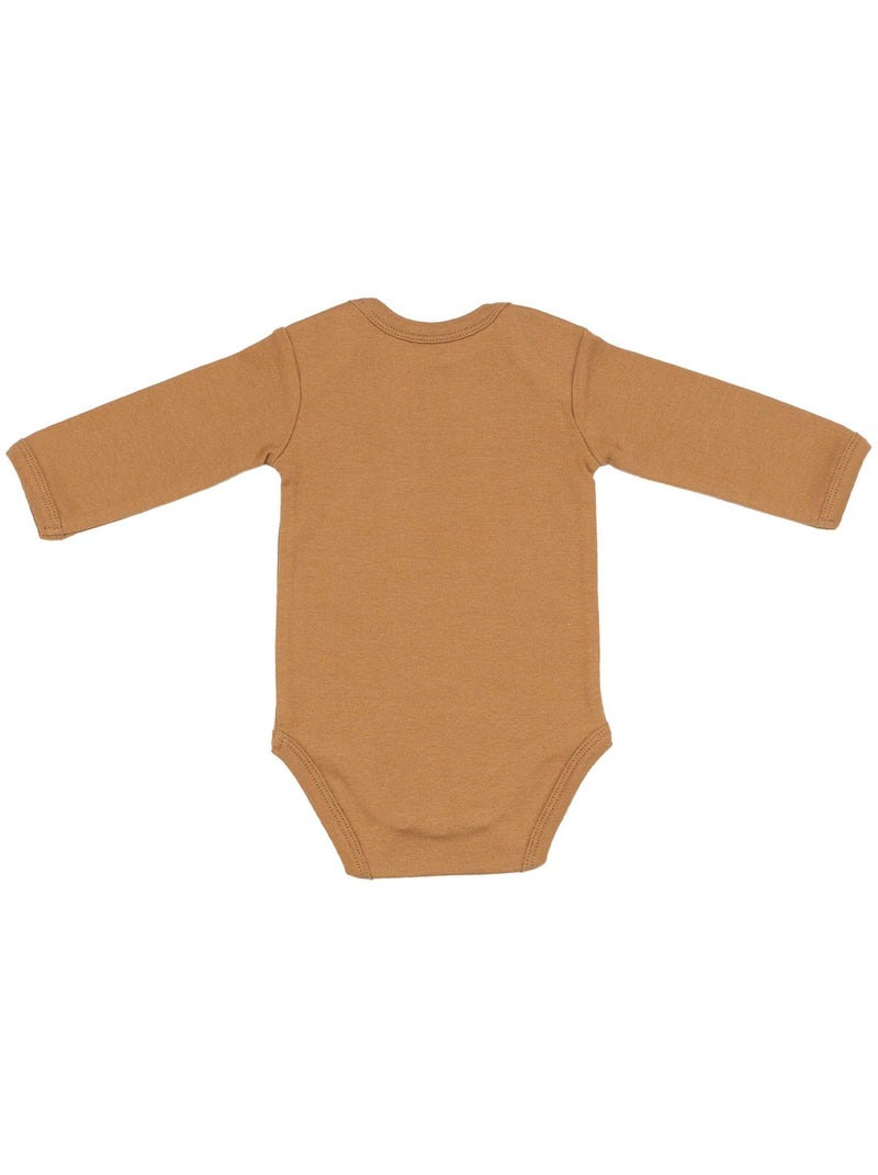 Lot De Bodies Pour Bébé Marron - Kiabi