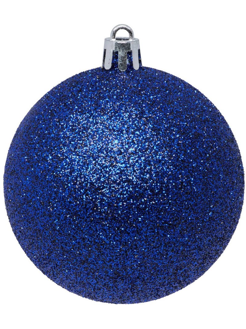 Lot de boules de noël en plastique recyclé Bleu nuit - Kiabi