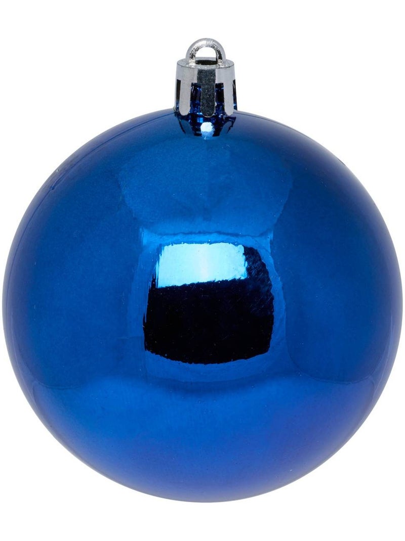 Lot de boules de noël en plastique recyclé Bleu nuit - Kiabi