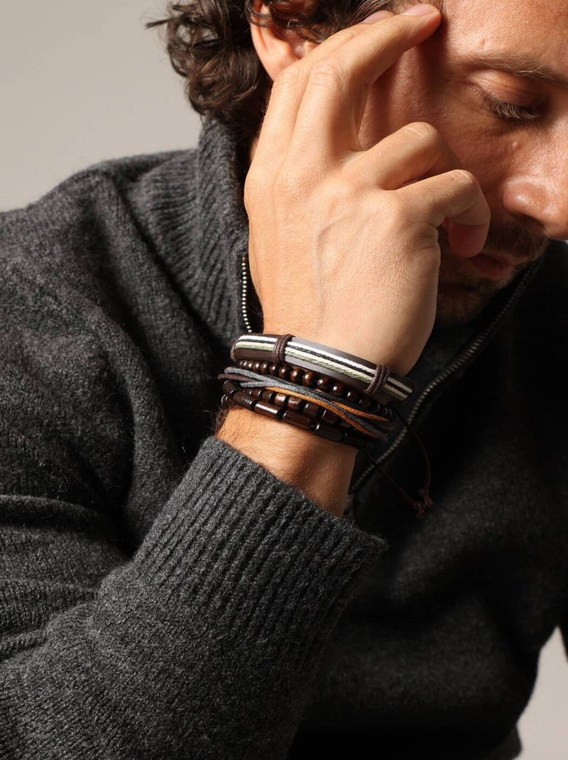Lot de bracelets pour homme

 'Deeluxe' Multicolore - Kiabi